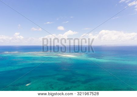 Bucas Grande Island, Philippines. Beautiful Lagoons With Atolls And Islands, View From Above. Seasca