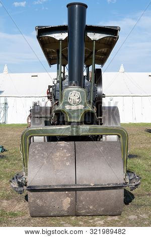 Blandford Forum.dorset.united Kingdom.august 24th 2019.a Vintage Steam Powered Ruston And Hornsby St