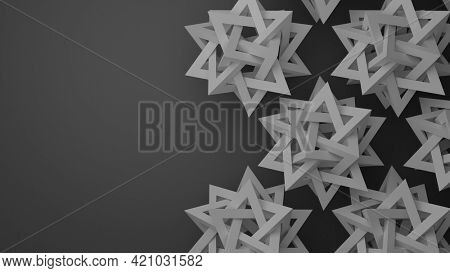 A background for scientific presentatiion. 3D Illustration.