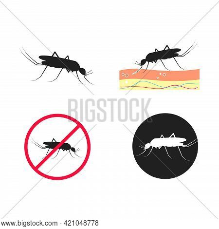 Mosquito Icon Vector Illustration Design