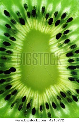 Абстрактные макро фотография киви