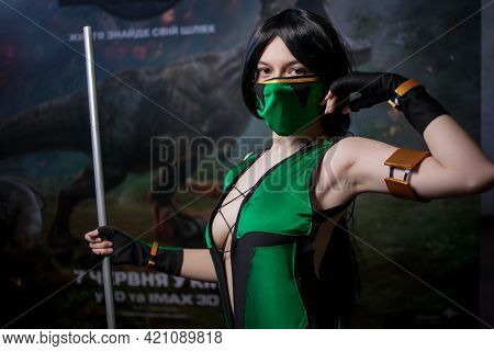 Kiev, Ukraine - May 20, 2018: Comic Con, An Annual Festival Of Geek Culture In Kiev, Ukraine. Cospla