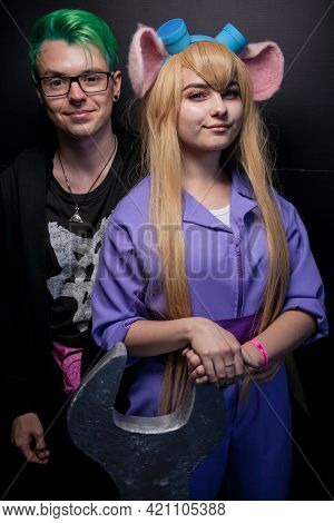 Kiev, Ukraine - May 20, 2018: Comic Con, An Annual Festival Of Geek Culture In Kiev, Ukraine. Cospla