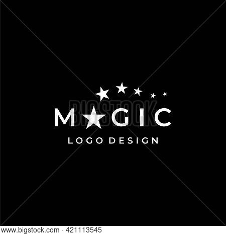 Modern And Unique Wordmark Logo About Magic On Dark Background.
Eps 10, Vector.