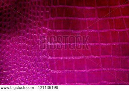 Alligator Skin. Crocodile Skin. Real Alligator Skin. Fake Alligator Skin. Pink Crocodile or Alligator.