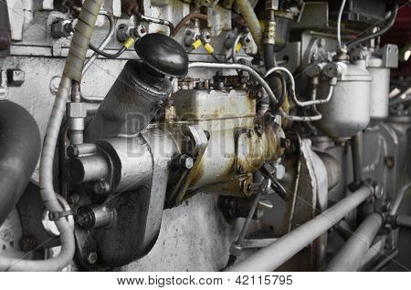 Motor del tractor