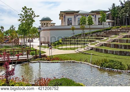 Halkali,istanbul,turkey- May 20,2021.spring View From Halkali Public Park With Its Nature,green Area