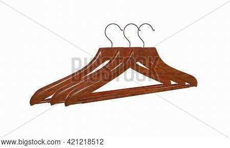 Cloth Hanger. 3d Illustration Isolated On White Background