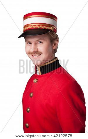 Portræt af en concierge