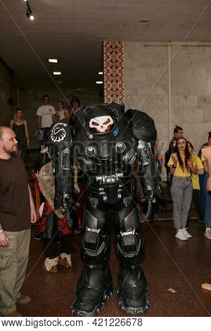 Kiev, Ukraine - June 1, 2019: Kiev Comic Con, An Annual Fandom Festival In Ukraine. Festival Of Comi