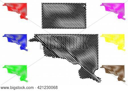 Hughes And Faulk County, State Of South Dakota (u.s. County, United States Of America, Usa, U.s., Us