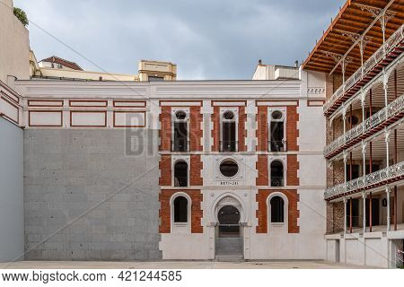 Madrid, Spain - May 1, 2021: The Beti Jai Fronton In Madrid. It Is A Sport Venue In Neo-mudejar Styl