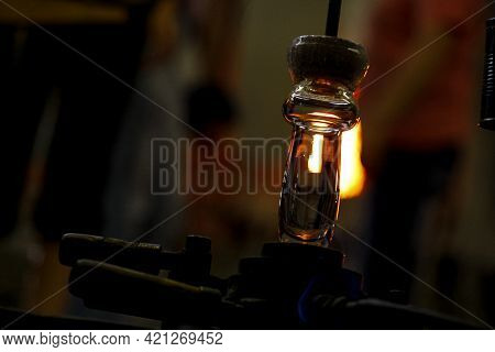 Neman Plant, Glass Blowers, Berezovka. Crystal Production, Glass Museum, Vase, Brezhnev Myagkov Glas