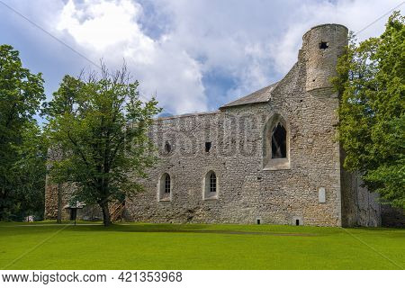 Ruins Of A Medieval Cistercian Castle-monastery In Padise On A Cloudy August Day. Estonia