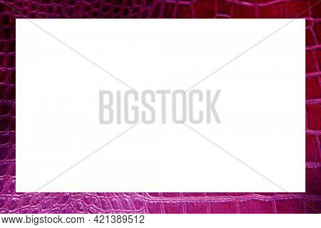 Alligator Skin. Crocodile Skin. Real Alligator Skin. Fake Alligator Skin. Pink Crocodile Picture Frame. Room for text or photos. 
