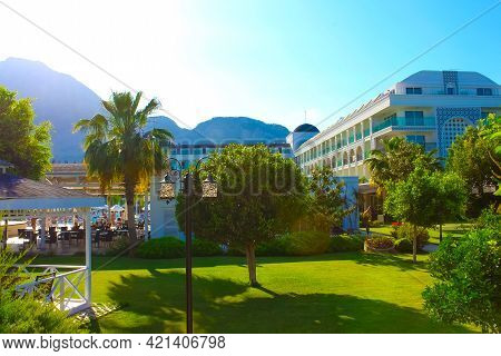 Goynuk, Antalya, Turkey - May 11, 2021: Turkey, Goynuk, Karmir Resort And Spa 5 Stars