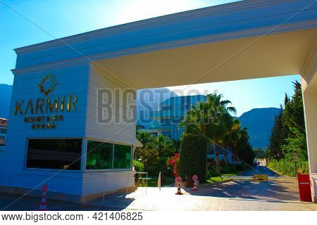 Goynuk, Antalya, Turkey - May 11, 2021: Turkey, Goynuk, Karmir Resort And Spa 5 Stars