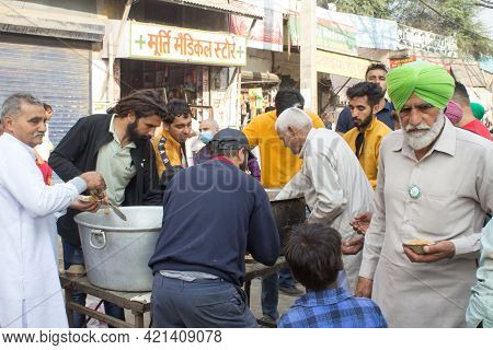 New Delhi, India - December 07, 2020 : Farmers Are Protesting Against The New Farm Laws In India, Fa