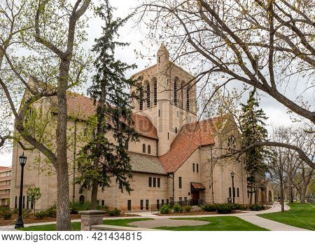 Historic Shove Memorial Chapel In Colorado Springs, Colorado