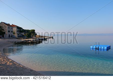 Beach In Village Sumartin On Brac Island In Croatia