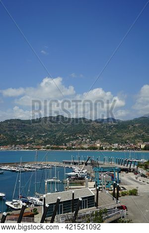 View Of The Port And City Of Sapri, Salerno - Campania
