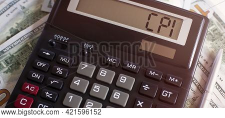 Calculator With The Word Cpi On The Display,business