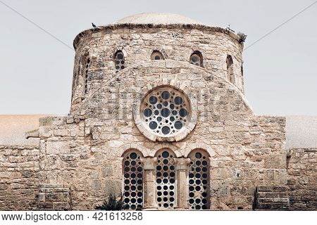 Apostle Barnabas' Church With The Rosette Window, Cyprus