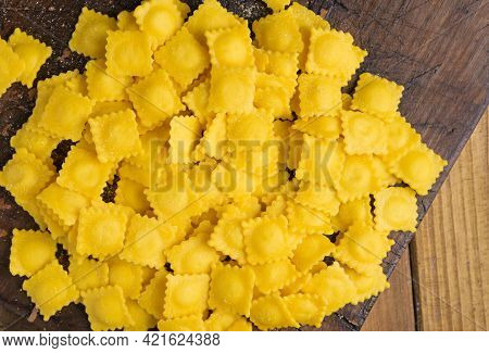 Small Ravioli With Cheese Or Meat To Cook In Broth, A Traditional Dish For Celebrations In Italy, Em