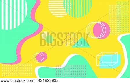 Clean Minimalist Modern Pastel Yellow Geometric Background