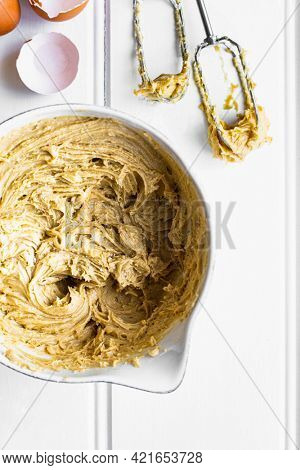 Fresh mixture for homemade lemon cake recipe