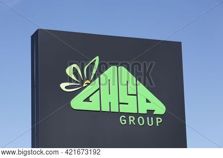 Odense, Denmark - August 13, 2020: Gasa Group Logo On A Signboard. Gasa Group Is A Danish Company Th