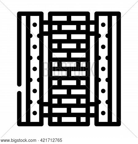Ready Construction Building Material Line Icon Vector. Ready Construction Building Material Sign. Is