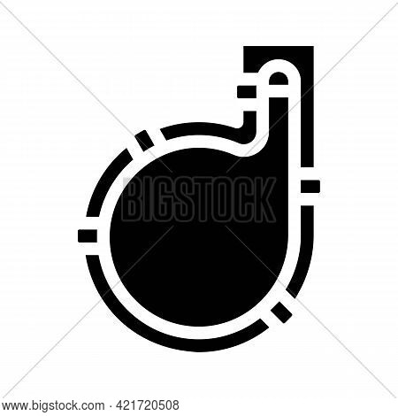 Wineskin Spain Glyph Icon Vector. Wineskin Spain Sign. Isolated Contour Symbol Black Illustration