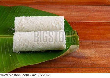 Puttu / White Rice Puttu -kerala Special Breakfast Items Made Using Rice Flour Which Is Very Healthy
