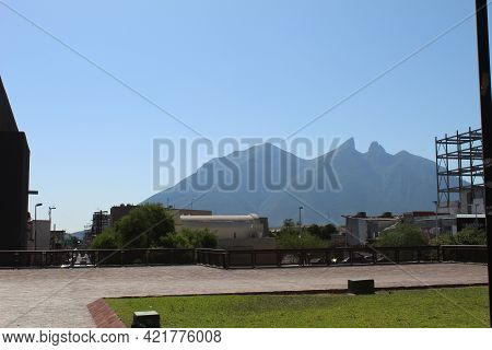Views Of The City Of Monterrey In The Center Of The Town