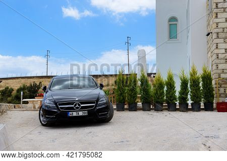 Bodrum, Turkey - May 23: The Mercedes-benz Cls-class Car Is Parked Near Villa On May 23, 2013 In Bod