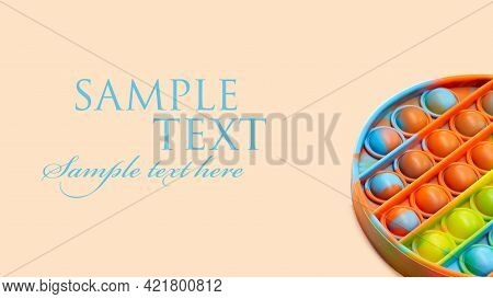 Push Pop Bubble Flexible Fidget Sensory Toy Provide Discharge And Are Good For The Development Of Ki