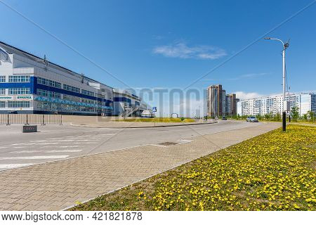 The Ice Palace Of Yerofey Arena In Khabarovsk And The Square Near It On May 18, 2021.