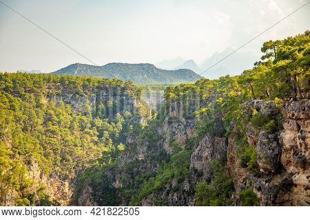 Beautiful View Of Guver Canyon In Nature Park Near Antalya, Turkey