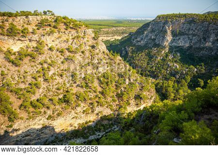 Beautiful View Of Guver Canyon In Nature Park Near Antalya, Turkey