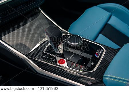 Brand New Bmw M3 Competition G80 Control Panel. Kherson, Ukraine - May 2021.