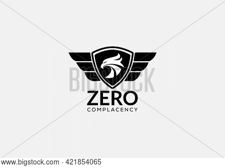 Abstract Eagle Vintage Emblem Mascot Logo Design