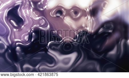 Powerful 3d Render Streams Wiggly Lines With Blurred Gradient. Growing Solar Storm With Movement Swi