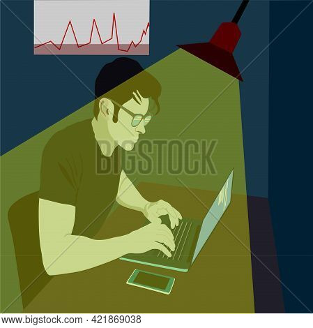 Freelance Work Online Anytime Comfortably Advertising Illustration