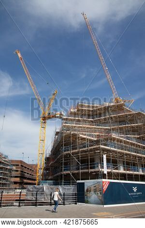 Construction Underway In Maidenhead, Berkshire In The Uk, Taken 30th March 2021