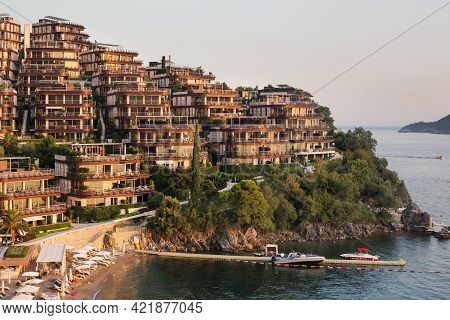 Budva, Montenegro - August 08, 2016: Dukley Gardens - Luxury Complex Of Hotels On Budva Town