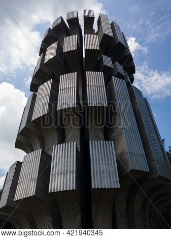 Mrakovica, Bosnia And Herzegovina-august 1, 2020:memorial Monument To The Revolution On Mrakovica, D