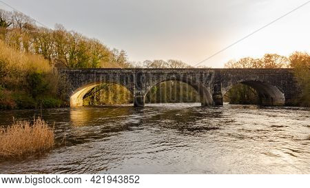 Threave Bridge Over The River Dee Near Castle Douglas, On A Sunny Winters Day, Dumfries And Galloway