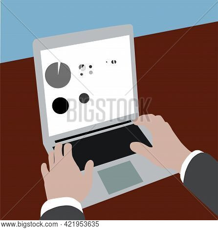 Digital Classroom Internet Education Internet Space On Laptop