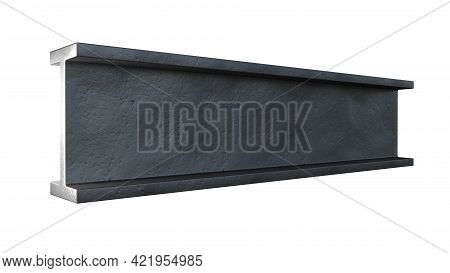 H-beam Rolled Metal, Isolated Digital Industrial 3d Rendering